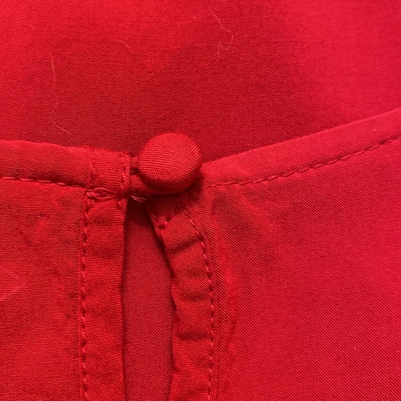 St. John’s Bay Red Retro Blouse - Picture 7 of 10